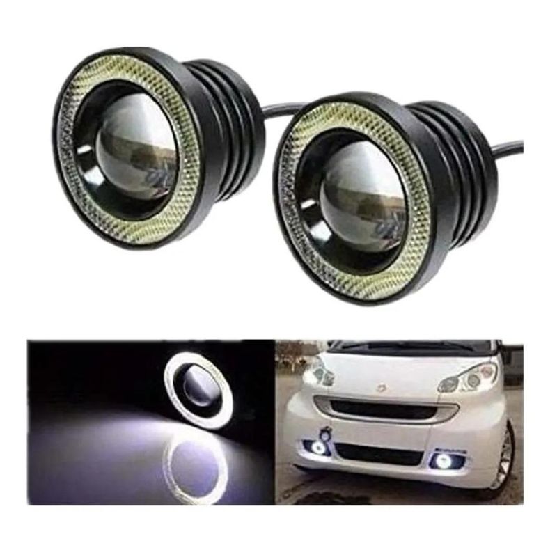 GENERICO - Focos Neblineros LED Ojos de Ángel Luz Blanca 89mm