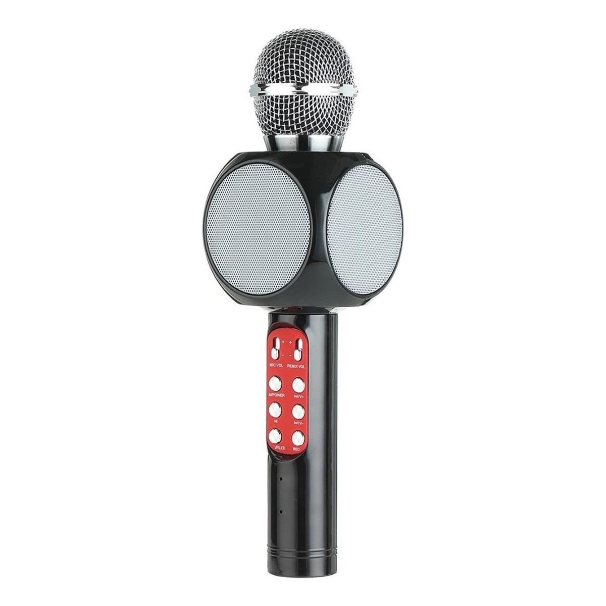 GENERICO - Micrófono Inalámbrico Karaoke con Altavoz Bluetooth LED