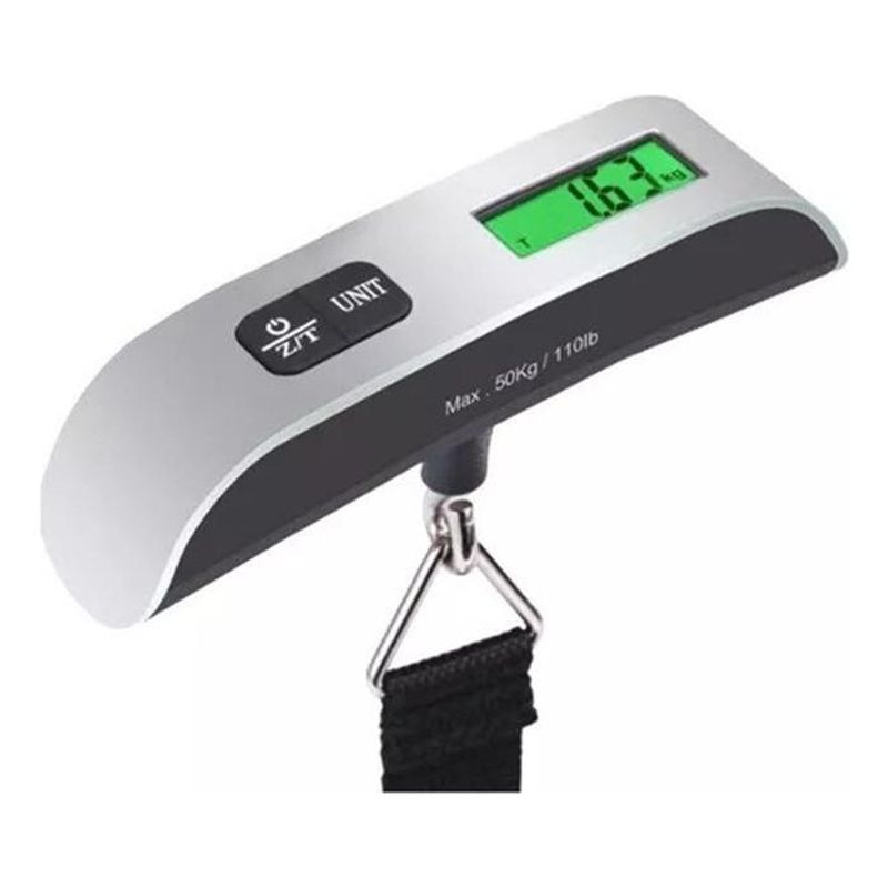 GENERICO - Balanza Digital de Maleta con Pantalla LED Soporta 50kg