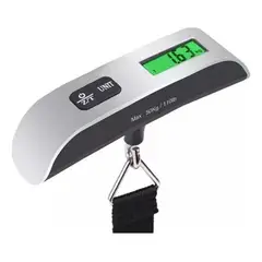 GENERICO - Balanza Digital de Maleta con Pantalla LED Soporta 50kg