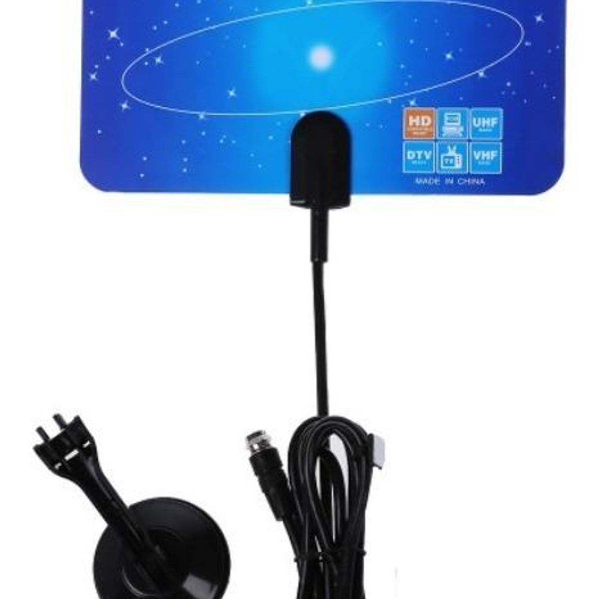 GENERICO - Antena Digital Interior HDTV UHFVHF 10 km