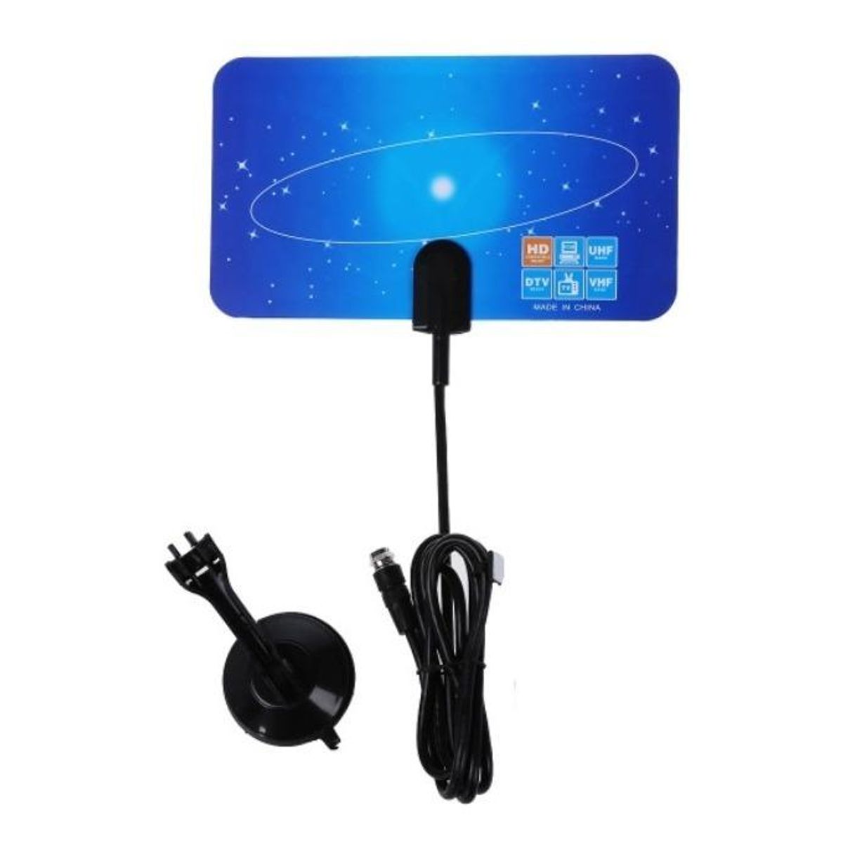 GENERICO - Antena Digital Interior HDTV UHFVHF 10 km