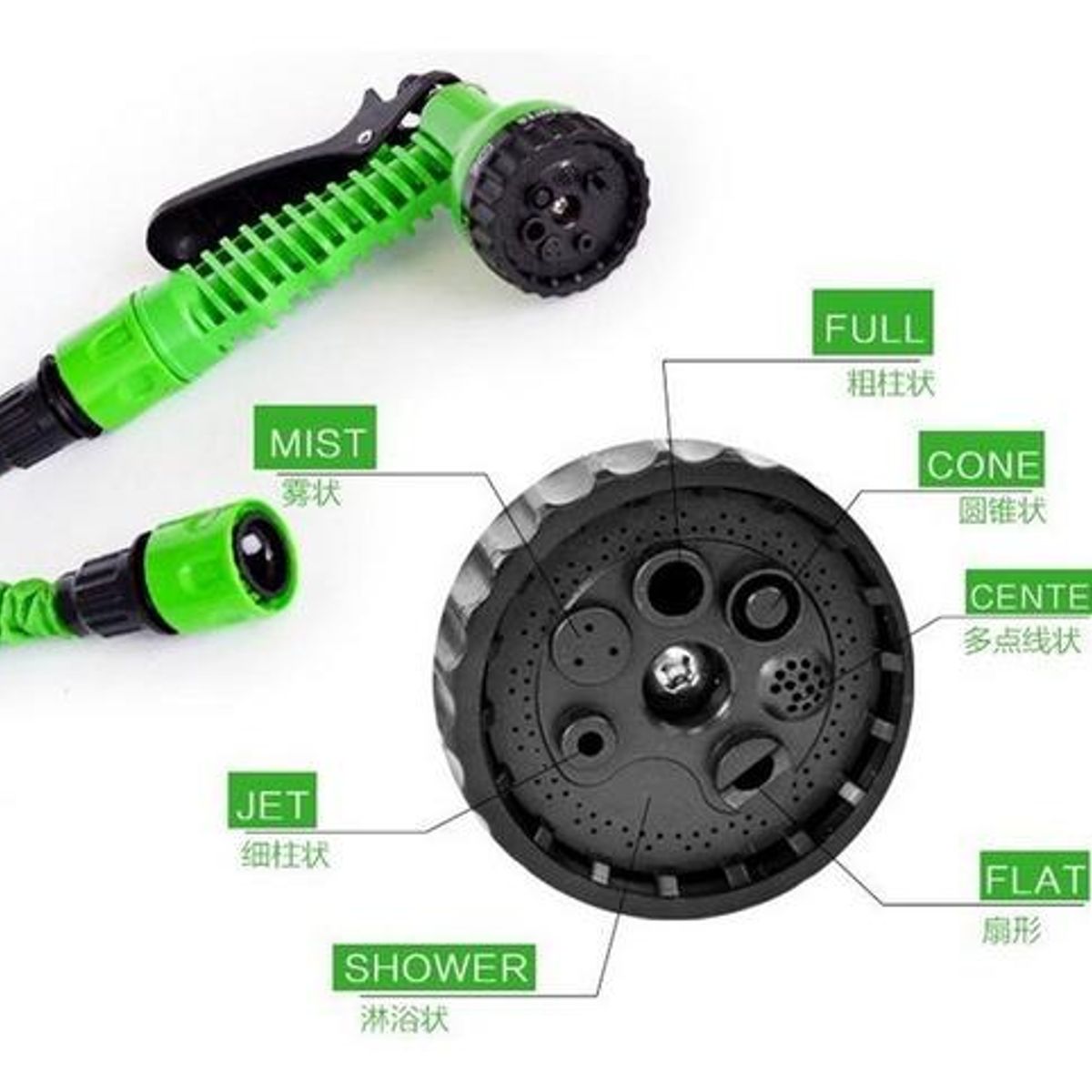 GENERICO - Manguera de Riego Extensible 30 M Azul para Jardín