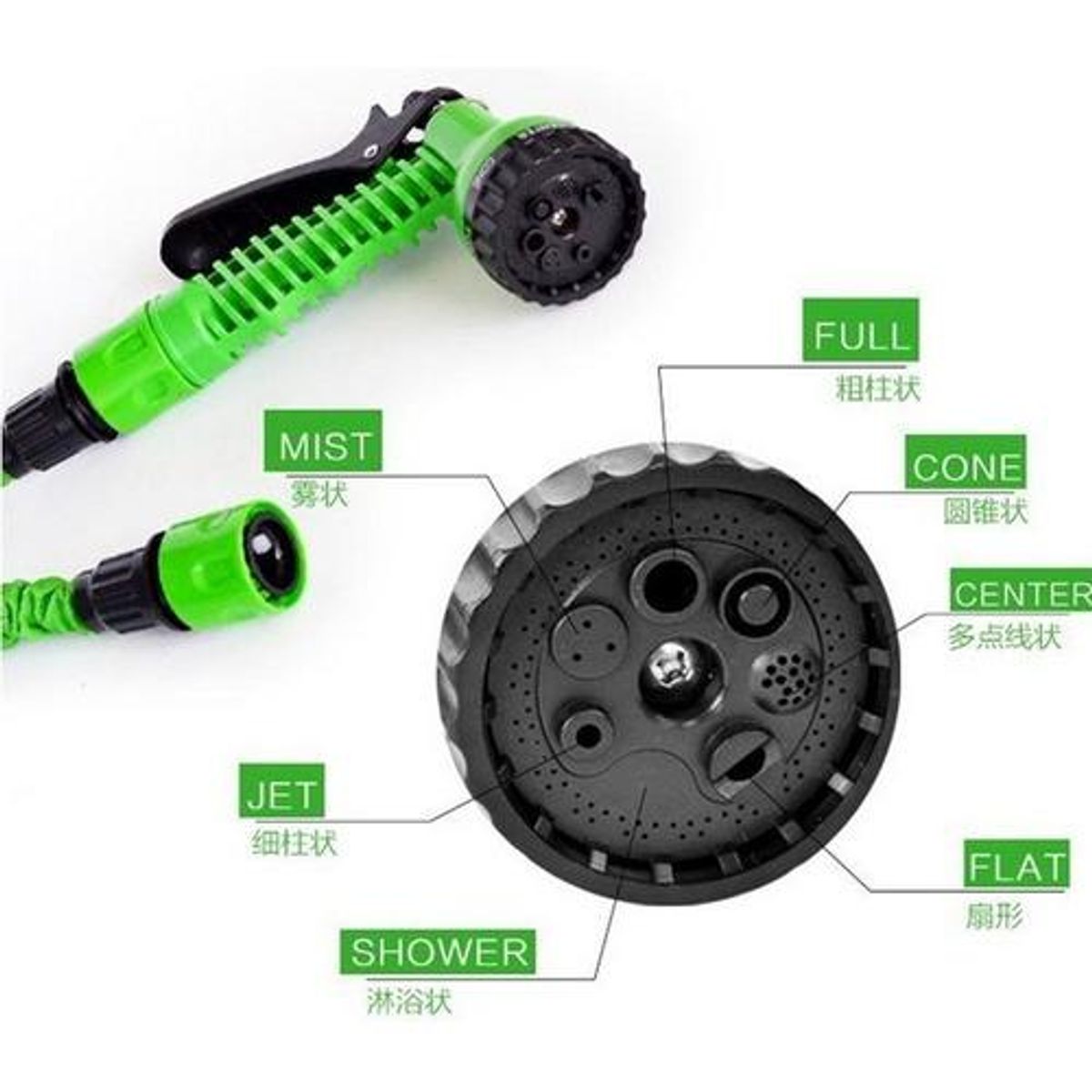 GENERICO - Manguera de Riego Extensible 30 M Azul para Jardín