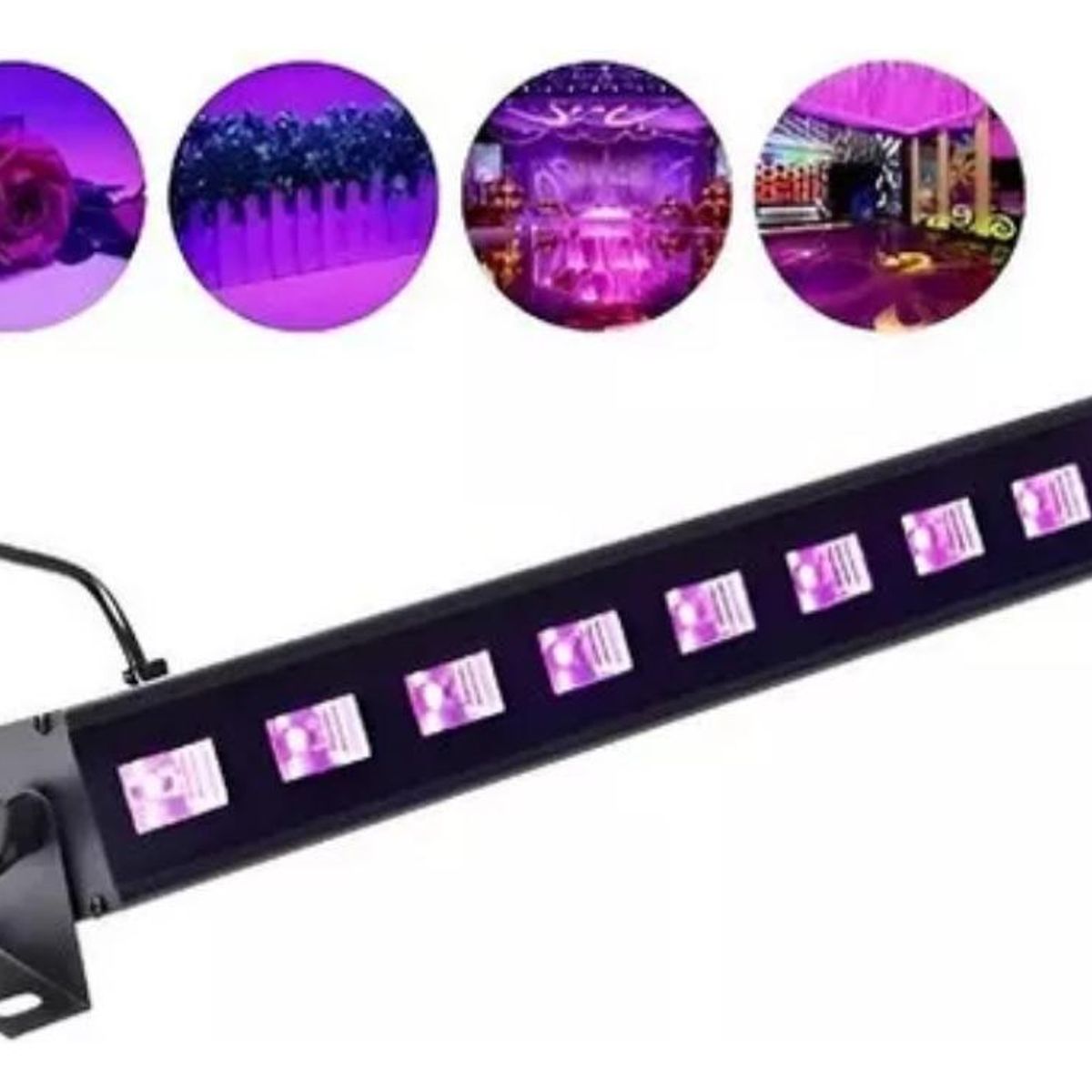 GENERICO - Barra LED UV 9x3W para Efectos de Luz y Decoración