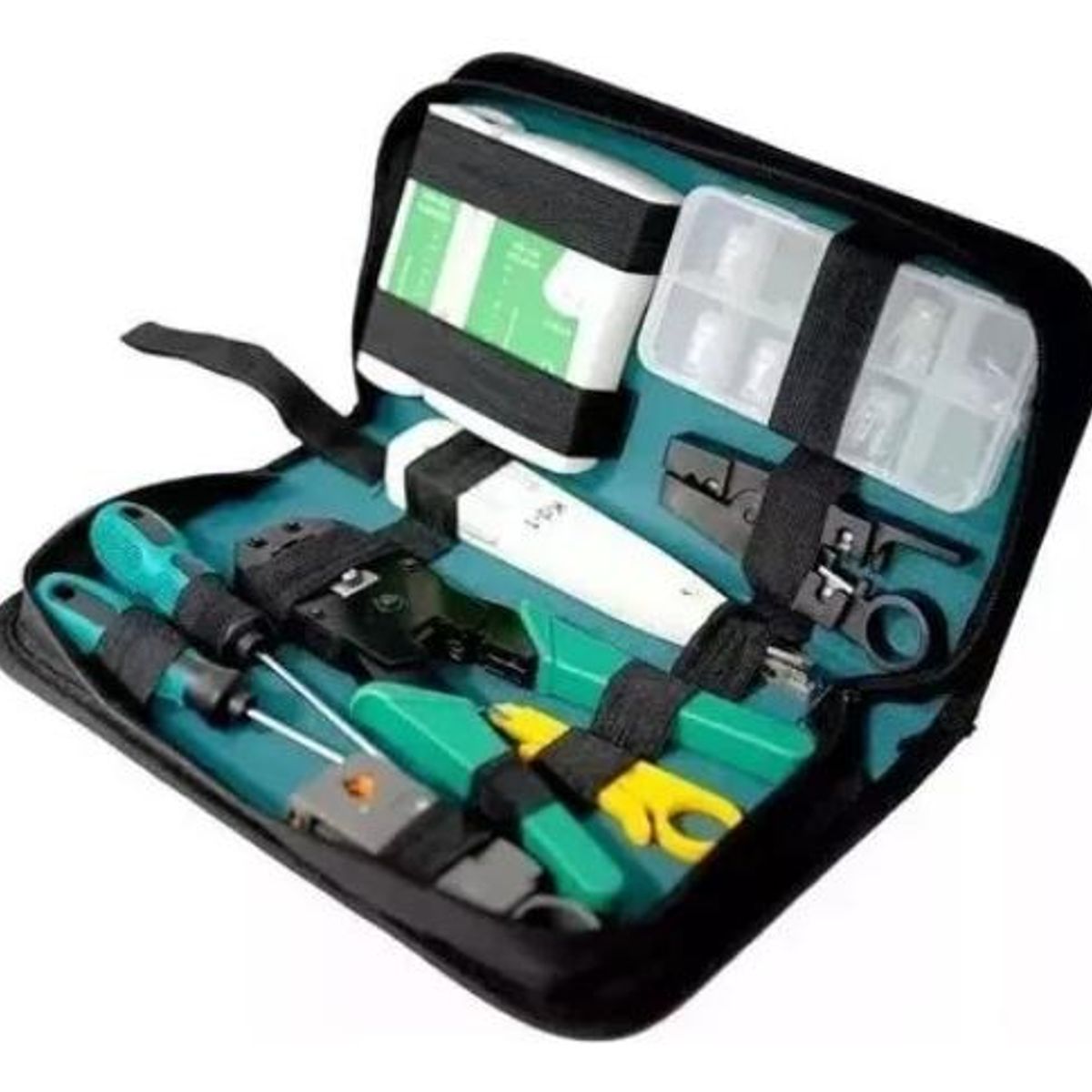 GENERICO - Kit Completo de Herramientas para Cableado de Redes RJ45