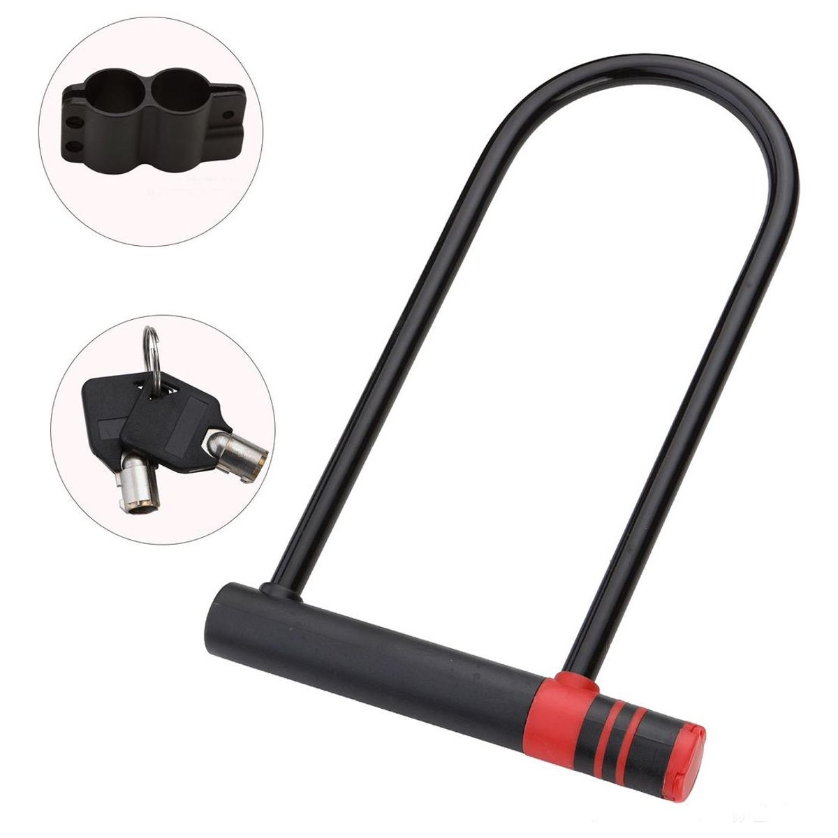 GENERICO - Candado U Lock Seguro para Bicicleta y Moto Grande