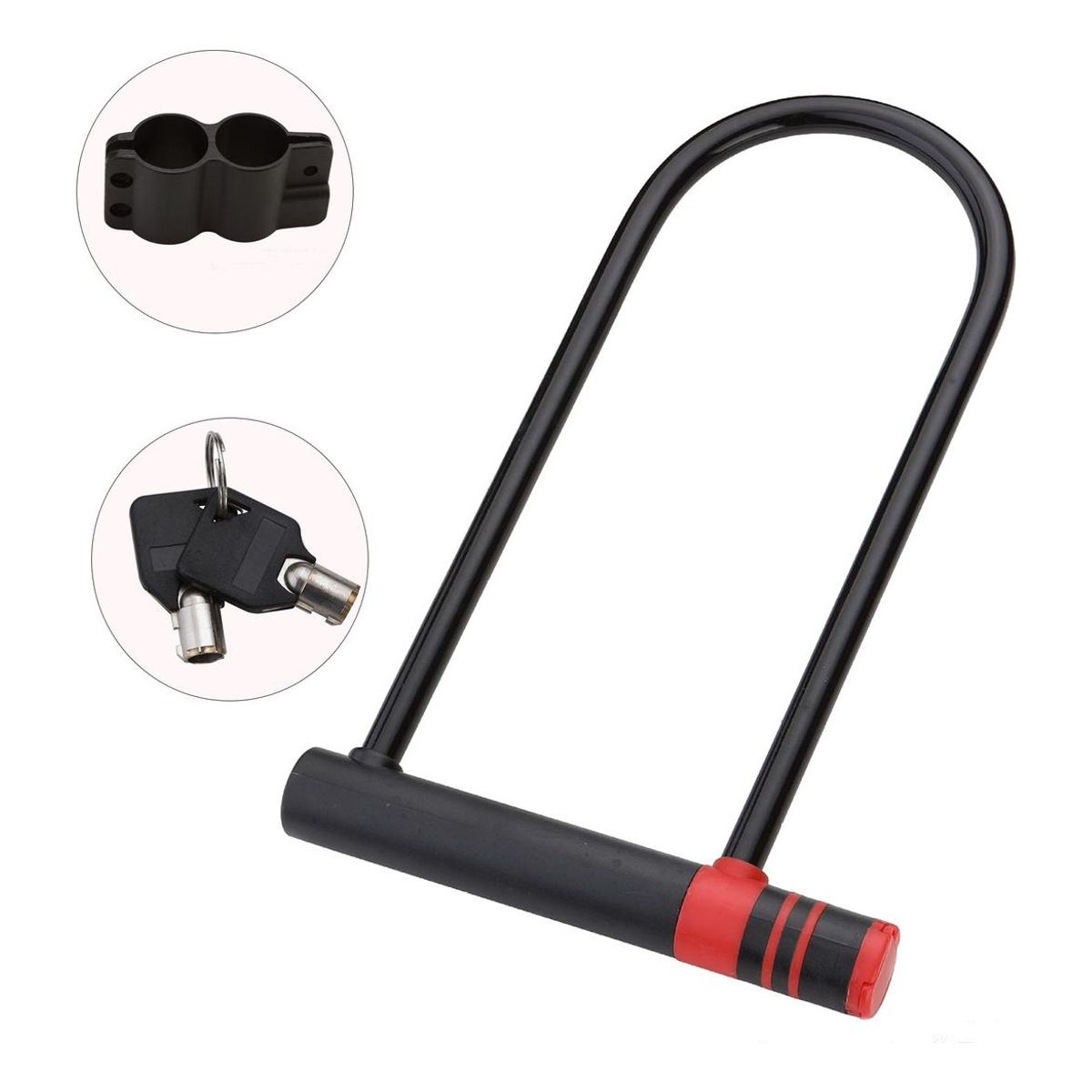 GENERICO - Candado U Lock Seguro para Bicicleta y Moto Grande