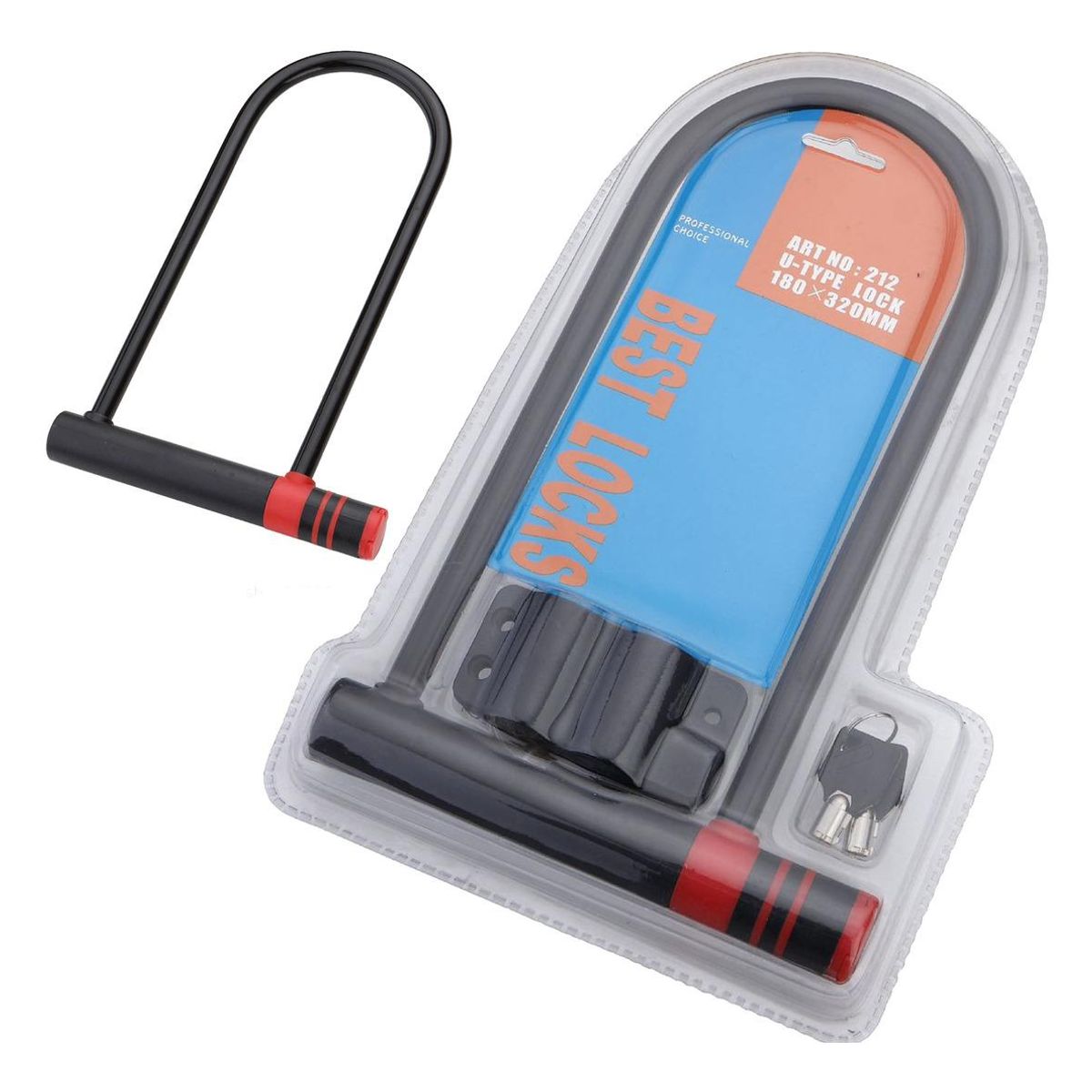 GENERICO - Candado U Lock Seguro para Bicicleta y Moto Grande