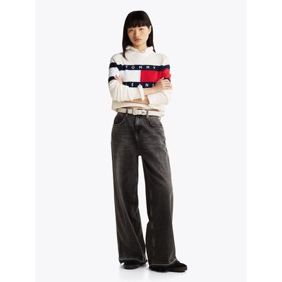 Imagen 2 del producto Sweater Color Block Relaxed Con Logo Blanco Tommy Jeans