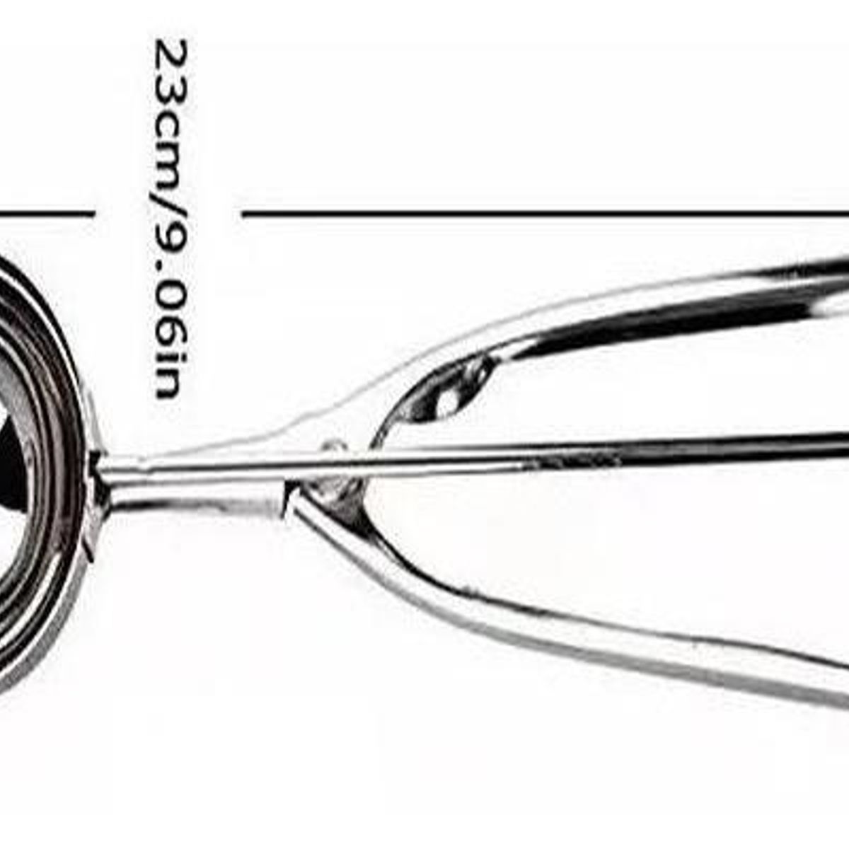 GENERICO - Cuchara Para Helado de Acero Inoxidable 23cm