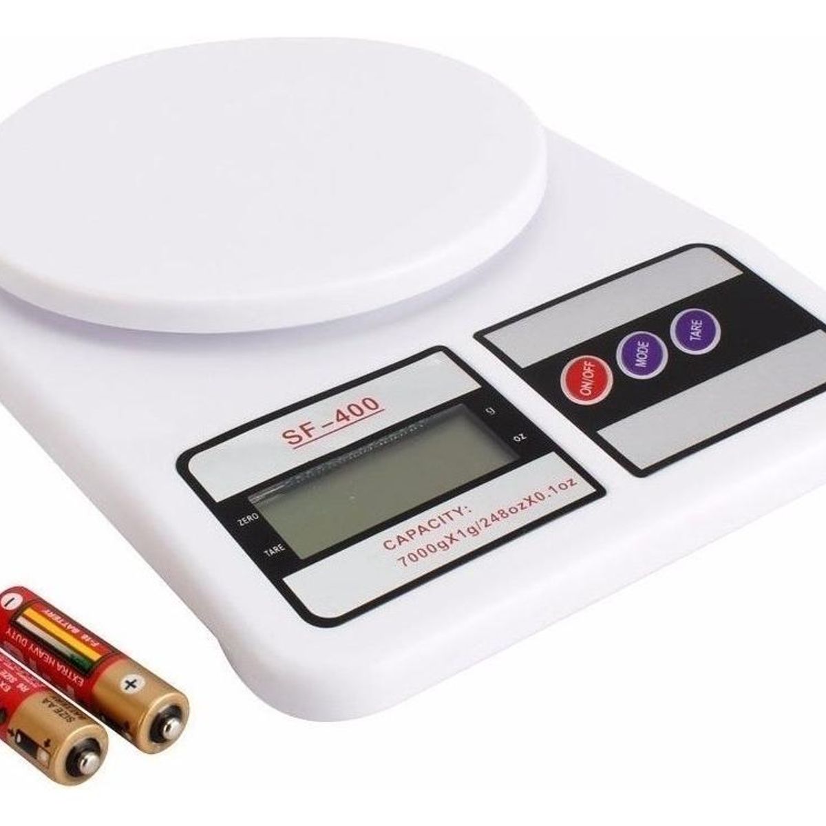 GENERICO - Balanza Digital para Cocina 7 Kg Color Blanco