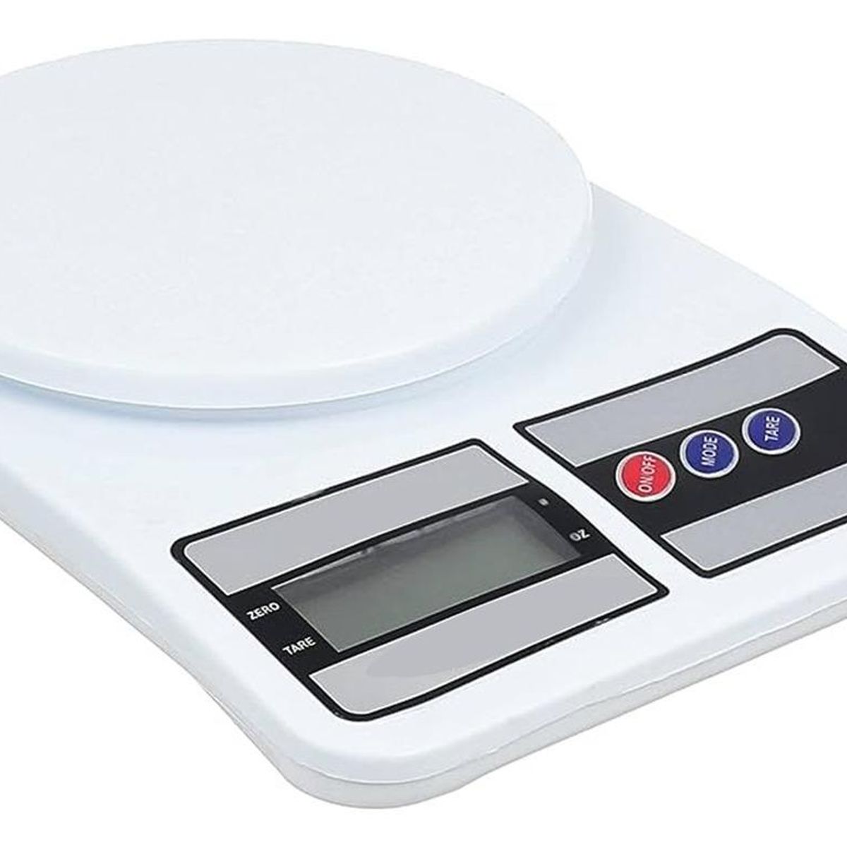 GENERICO - Balanza Digital de Cocina 10 Kg con Función Tara Blanca