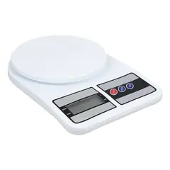 GENERICO - Balanza Digital de Cocina 10 Kg con Función Tara Blanca