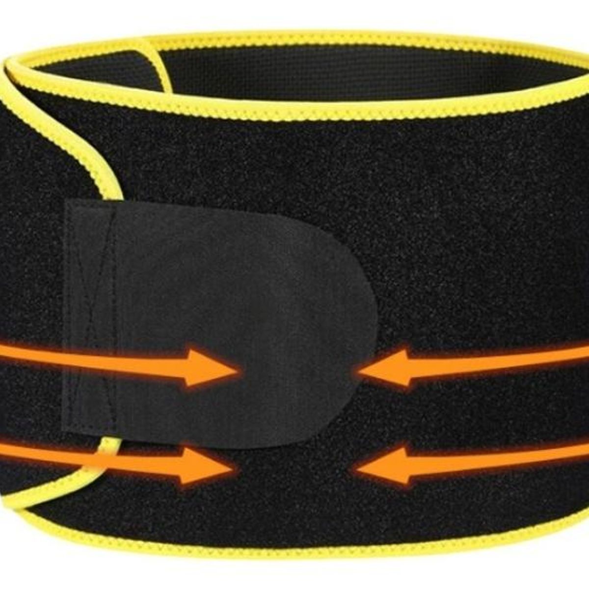 GENERICO - Faja Reductora Deportiva Negra Ajustable y Elástica