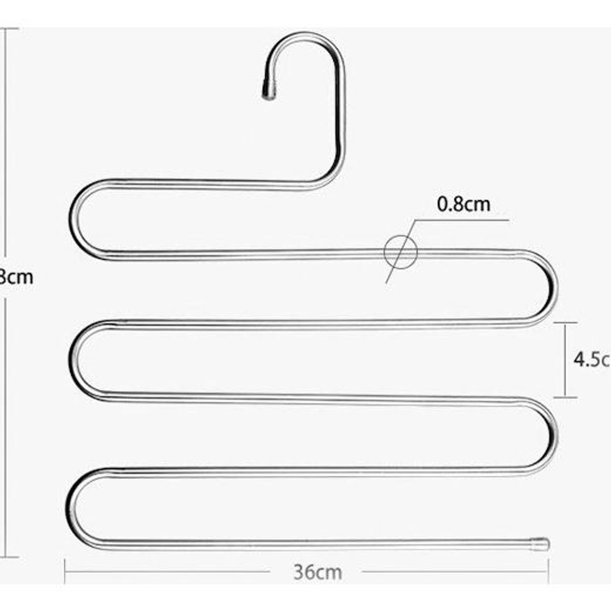 GENERICO - Gancho Multifuncional de 5 Capas para Pantalones y Ropa