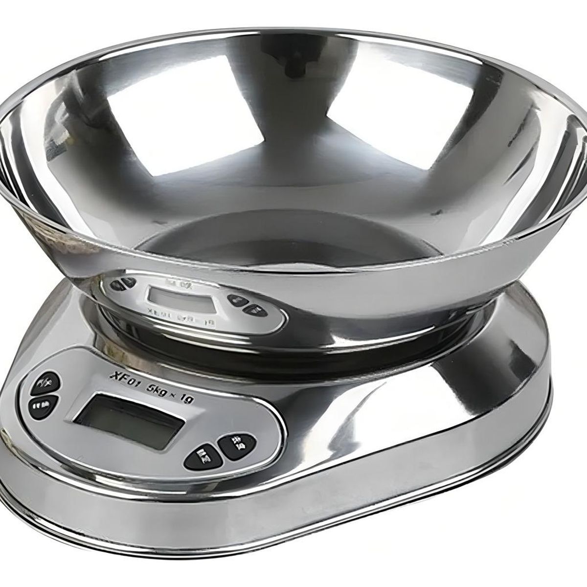 GENERICO - Balanza Digital de Cocina de Acero Inoxidable con Bowl 5kg