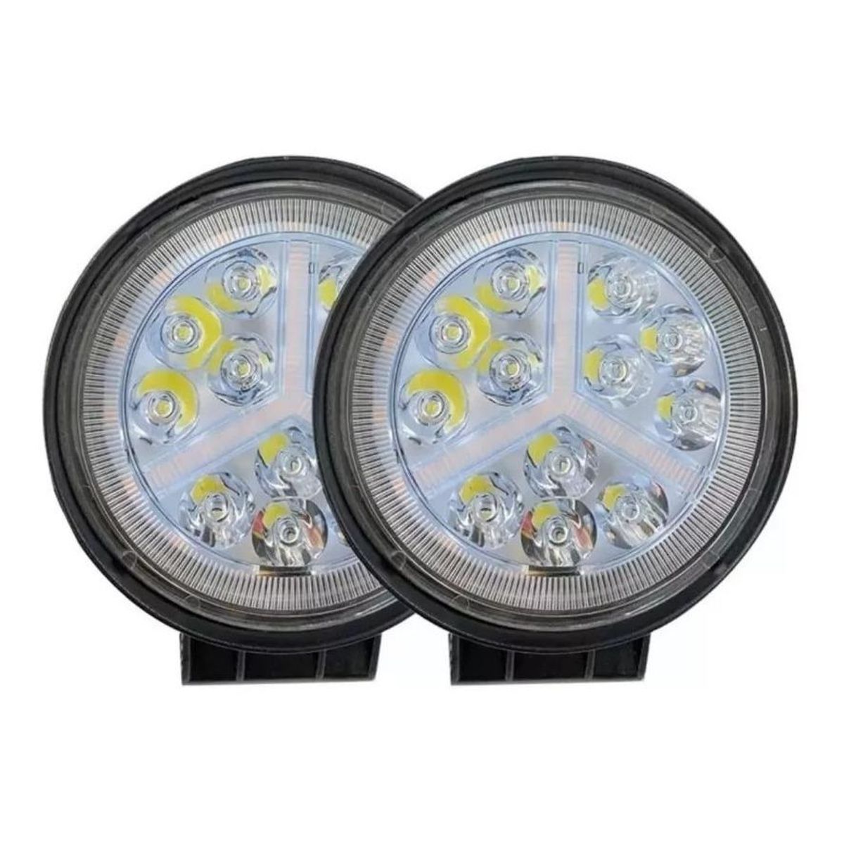 GENERICO - Pack de 2 Luces LED Bicolor 54W para Vehículos