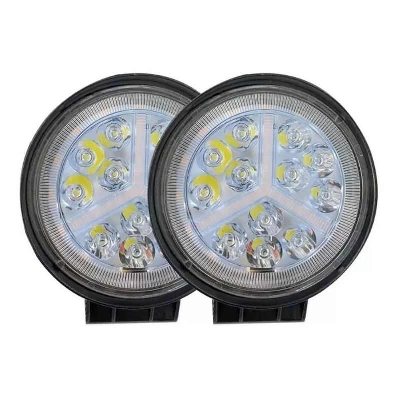 GENERICO - Pack de 2 Luces LED Bicolor 54W para Vehículos