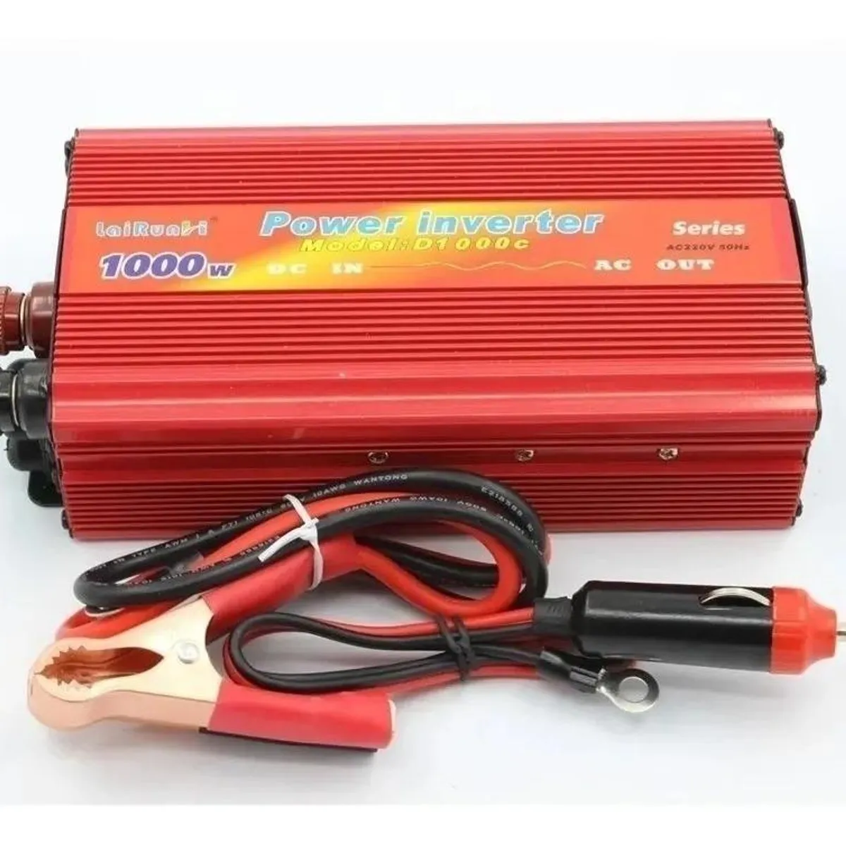 GENERICO - Inversor de Voltaje 12V a 220V 1000W - Cargador T25
