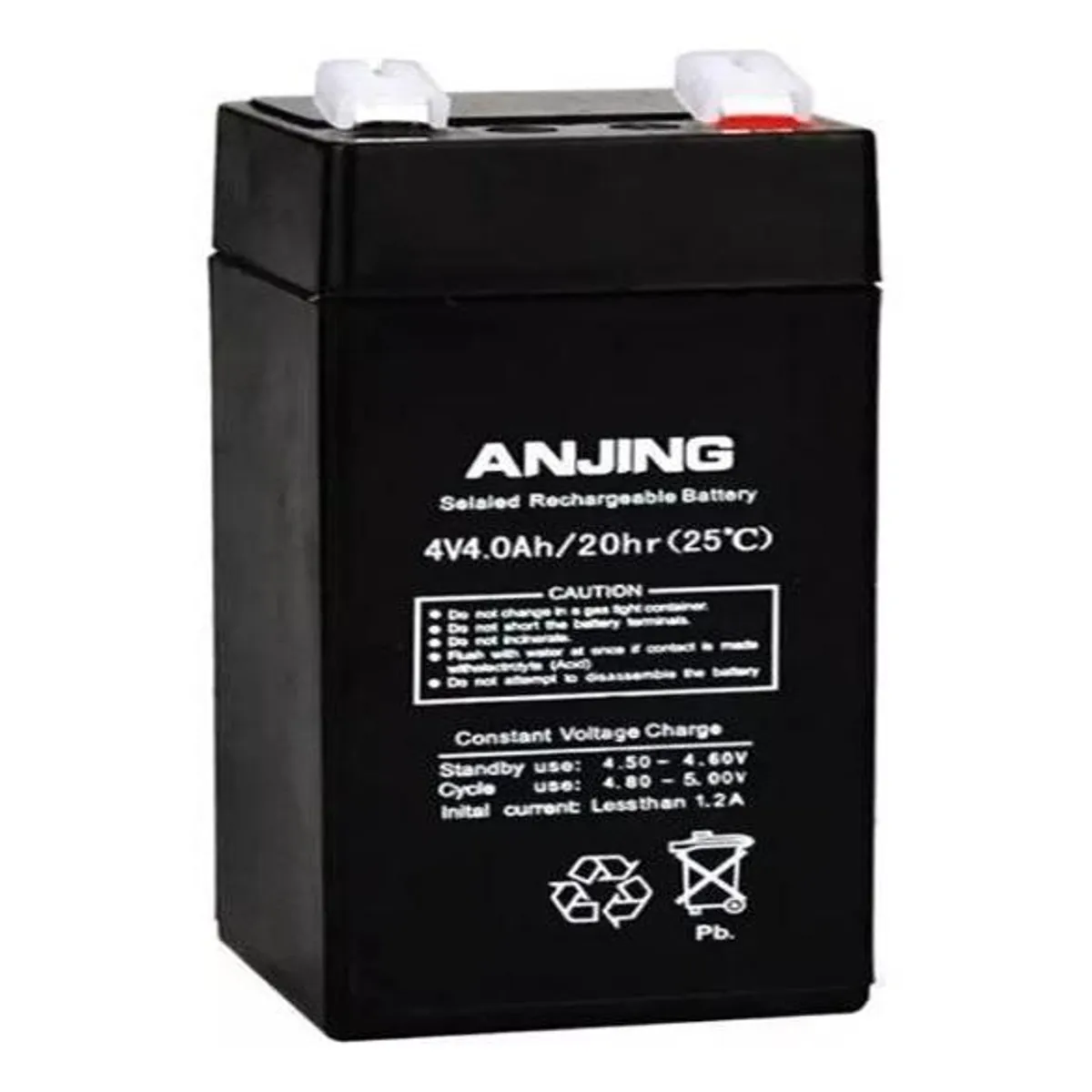 Batería Recargable de Gel 4V 4Ah para Respaldo, marca GENERICO - Foto Principal