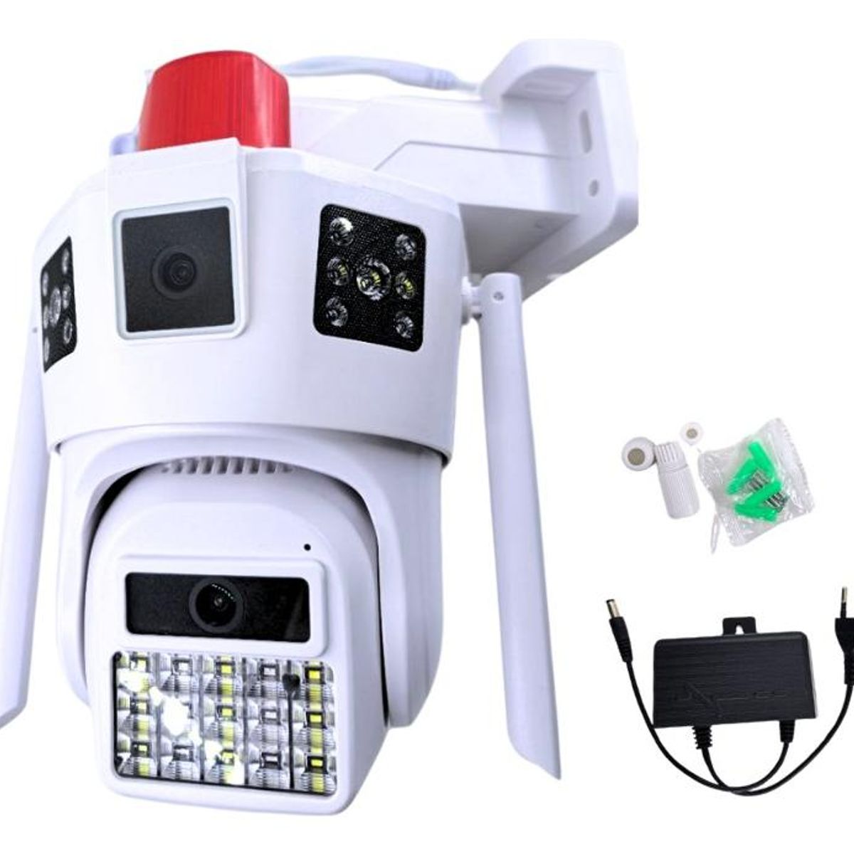 GENERICO - Cámara de Seguridad Exterior Doble Lente con App V380pro