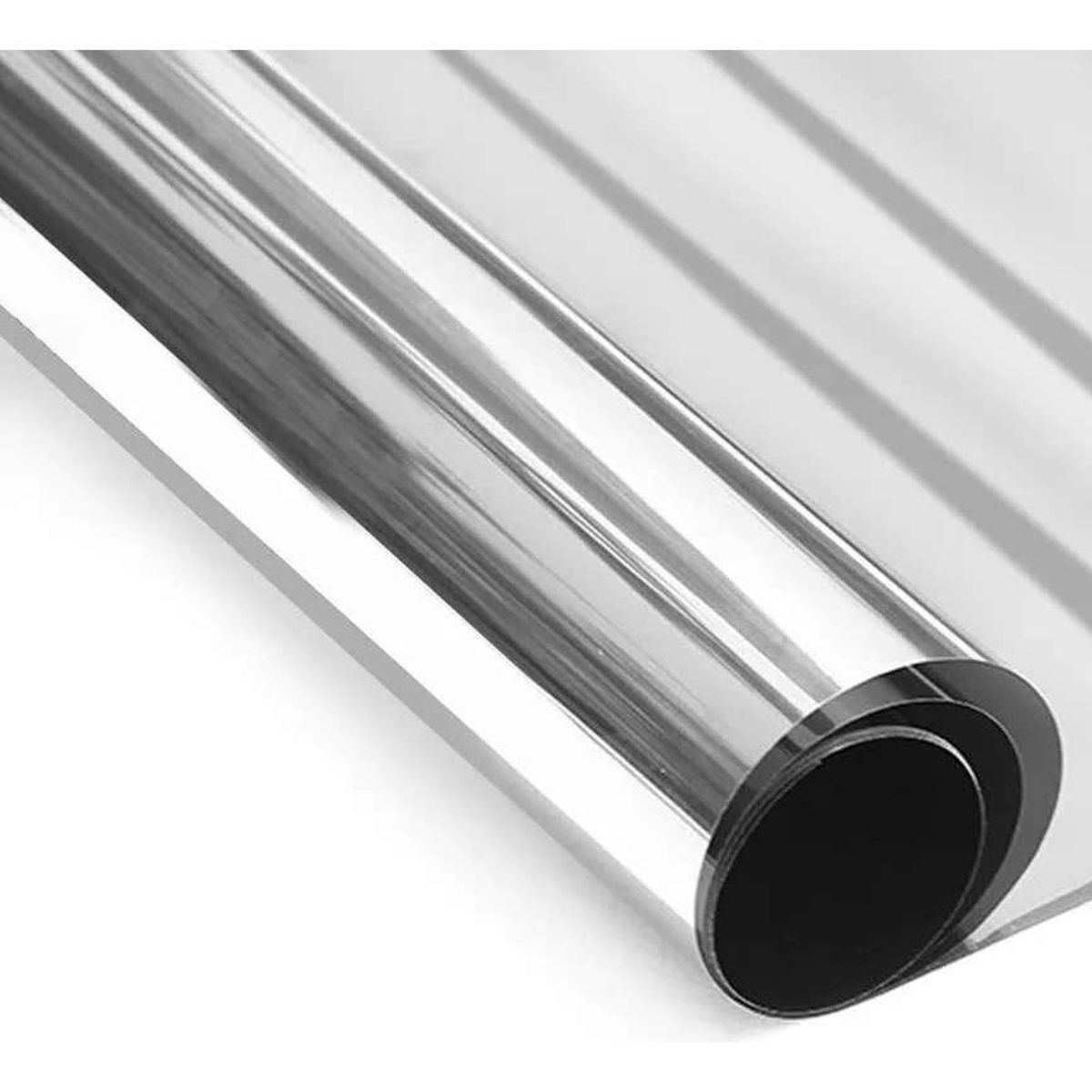 GENERICO - Papel Polarizado Espejado Cromo Silver 15% para Ventanas