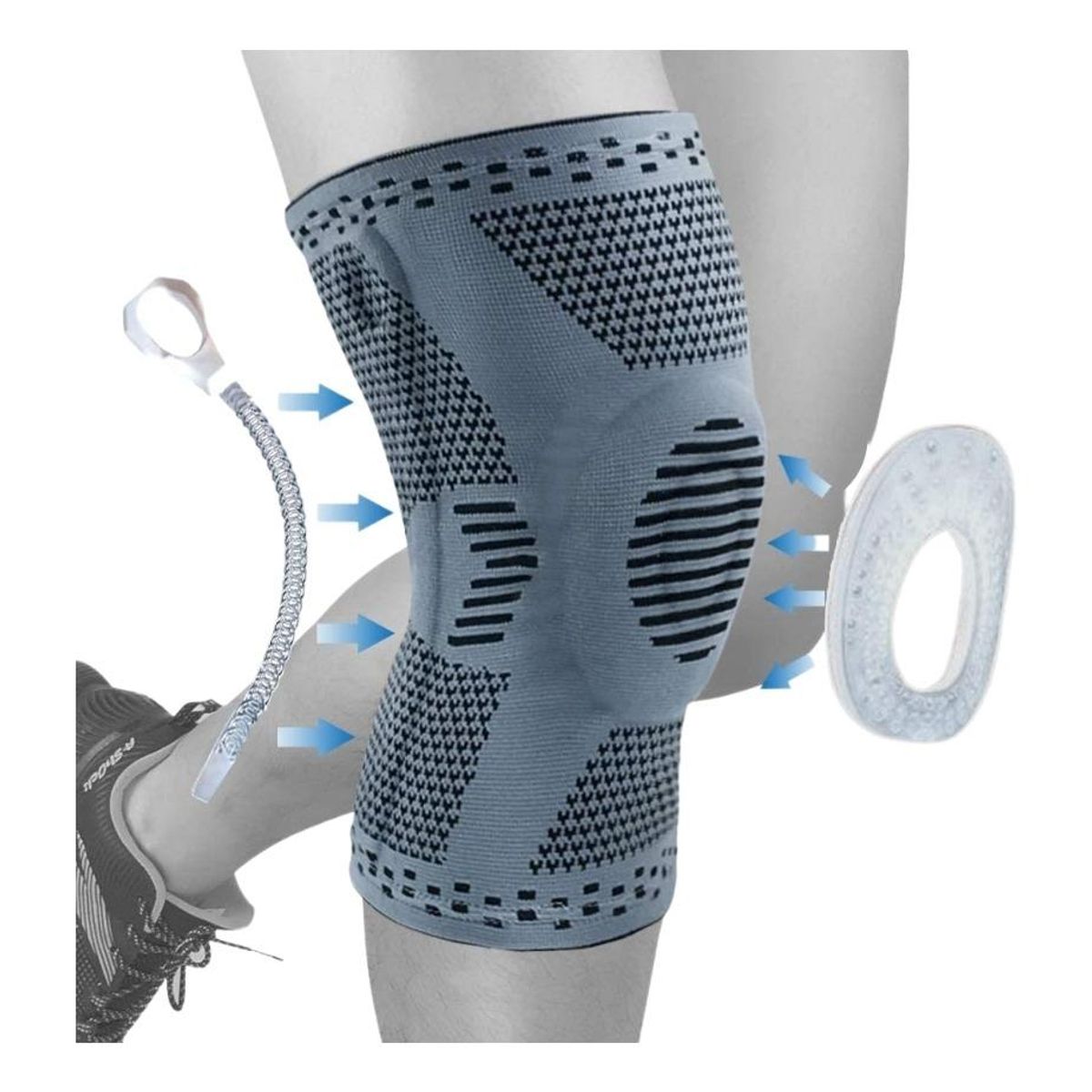 GENERICO - Rodillera de Gel Con Soportes Laterales para Deportes