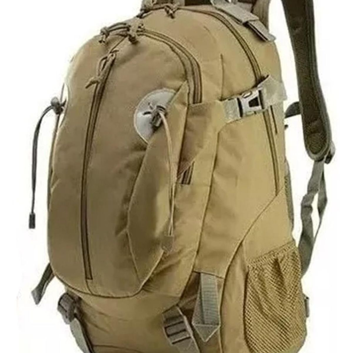 GENERICO - Mochila Táctica Militar 40L en Color Ocre Diseño Resistente.