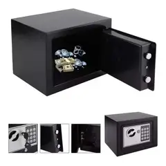 GENERICO - Caja Fuerte Digital con 2 Llaves y Teclado Numérico