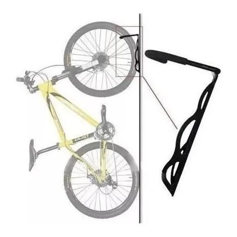 GENERICO - Soporte de Pared para Bicicleta - Gancho de Montaje