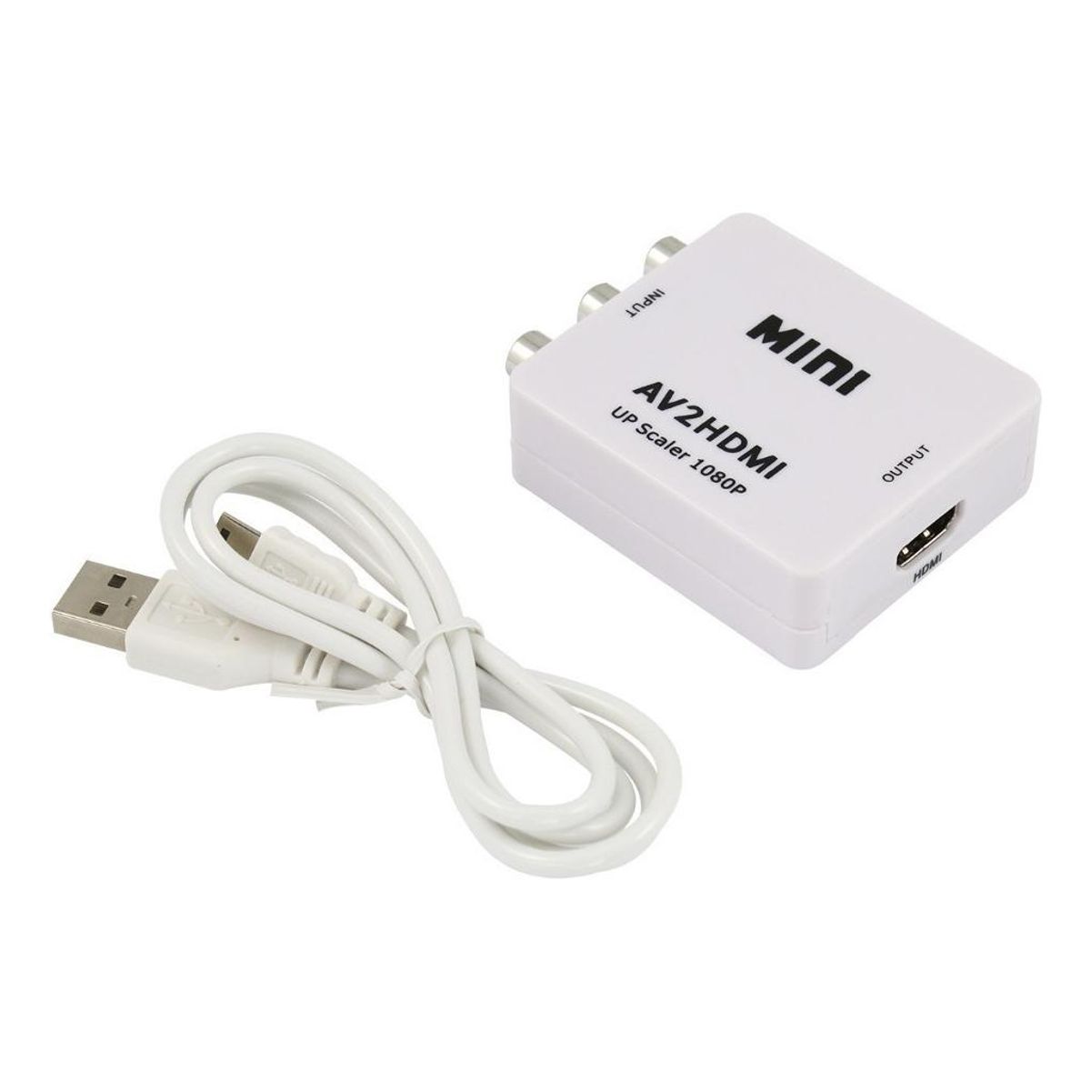 GENERICO - Adaptador RCA AV a HDMI Digital 1080p