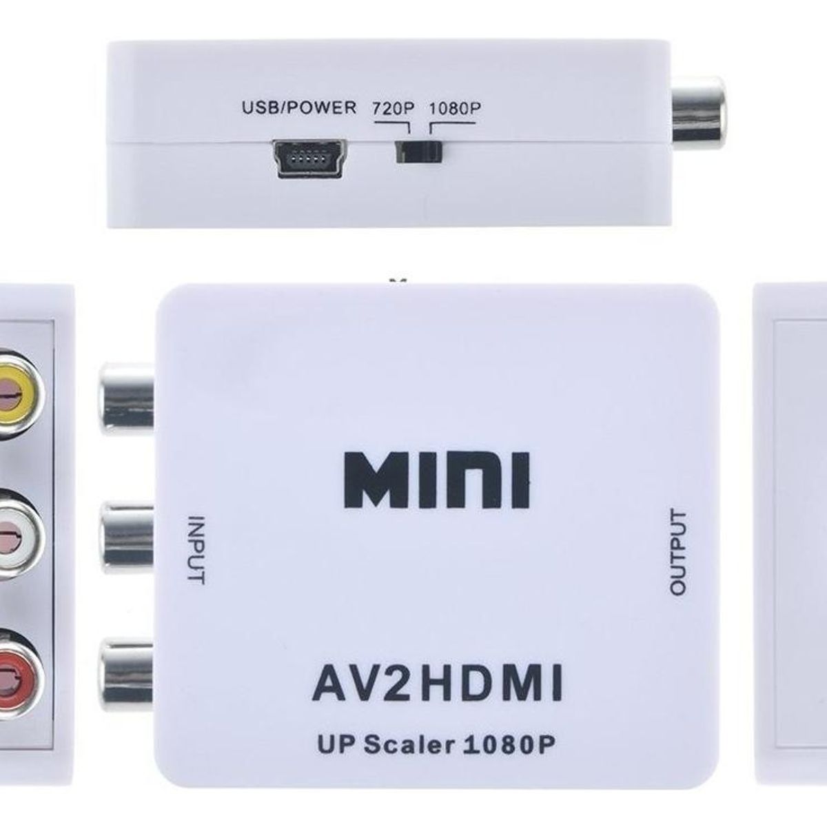 GENERICO - Adaptador RCA AV a HDMI Digital 1080p