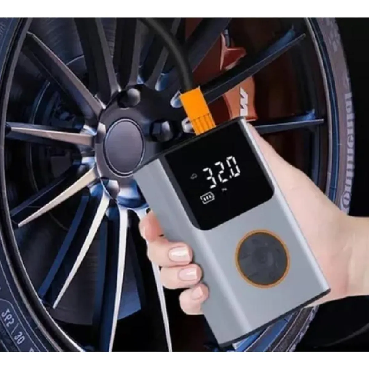 GENERICO - Compresor de Aire Portátil Digital 50W 150PSI Color Negro