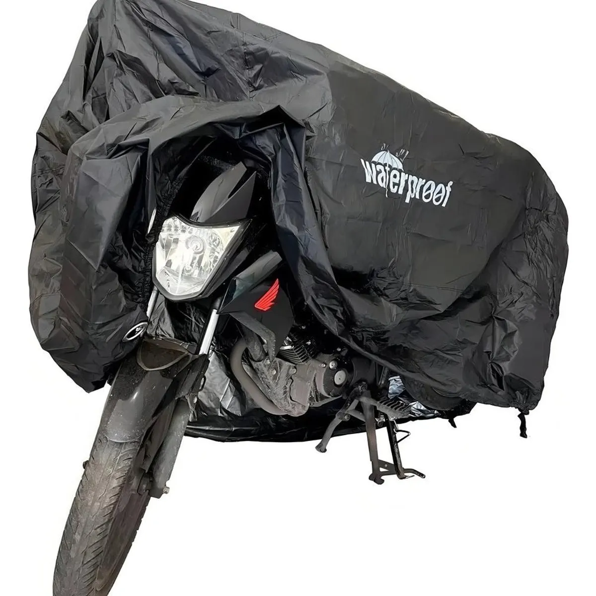 GENERICO - Funda Impermeable para Moto 125 x 255 cm Color Negro