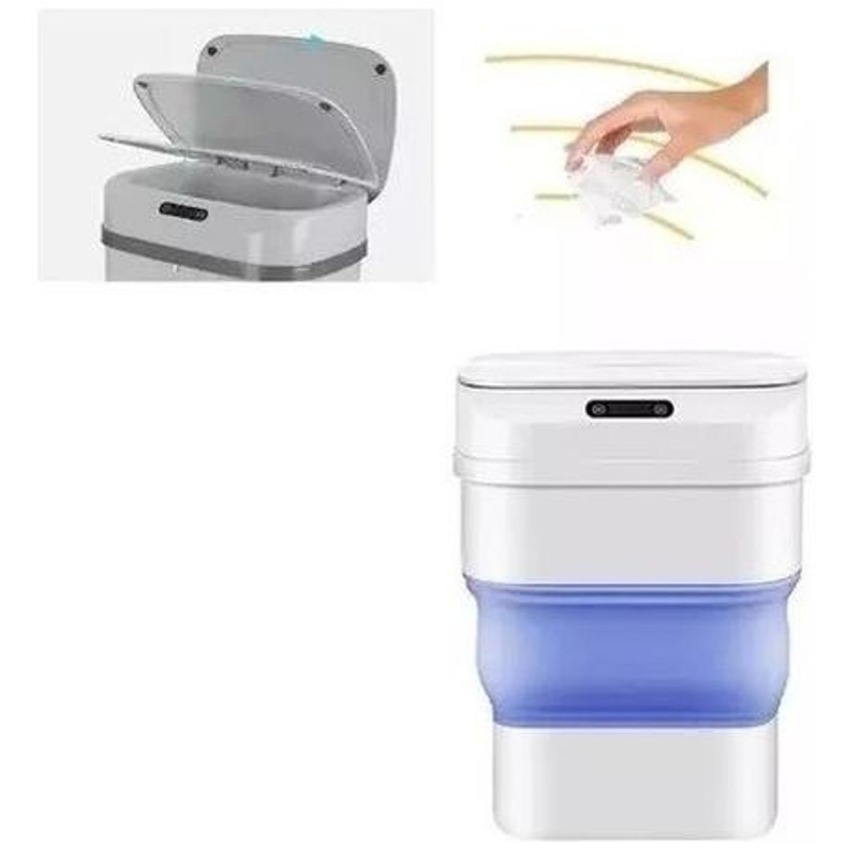 GENERICO - Papelera Automática con Sensor para Hogar y Oficina