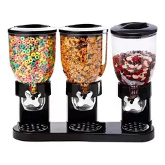 GENERICO - Dispensador Triple de Cereales y Alimentos Secos