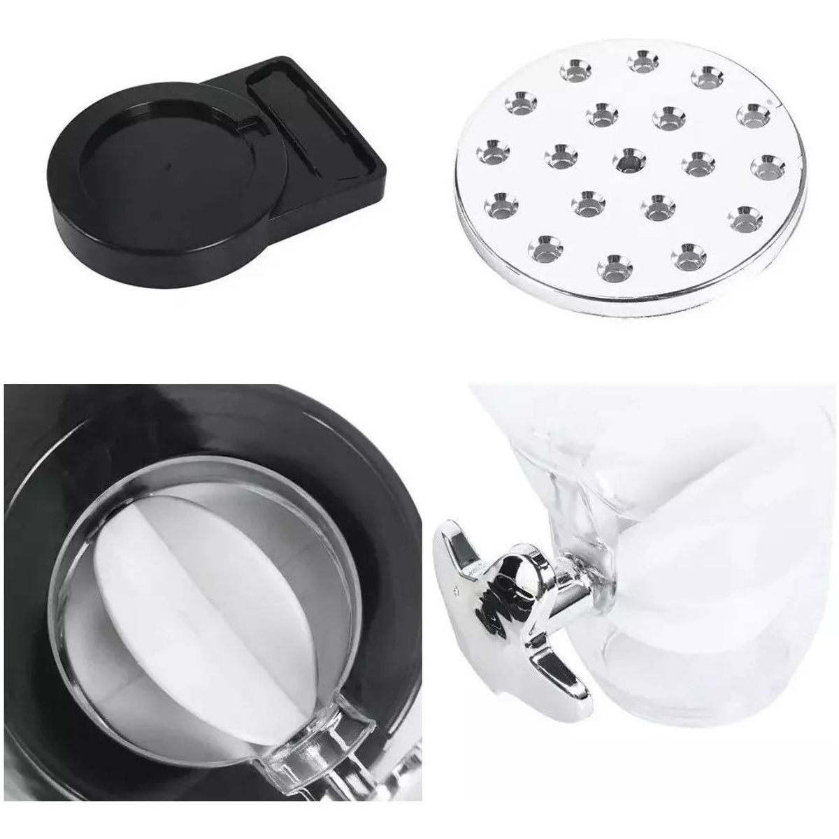 GENERICO - Dispensador Triple de Cereales y Alimentos Secos