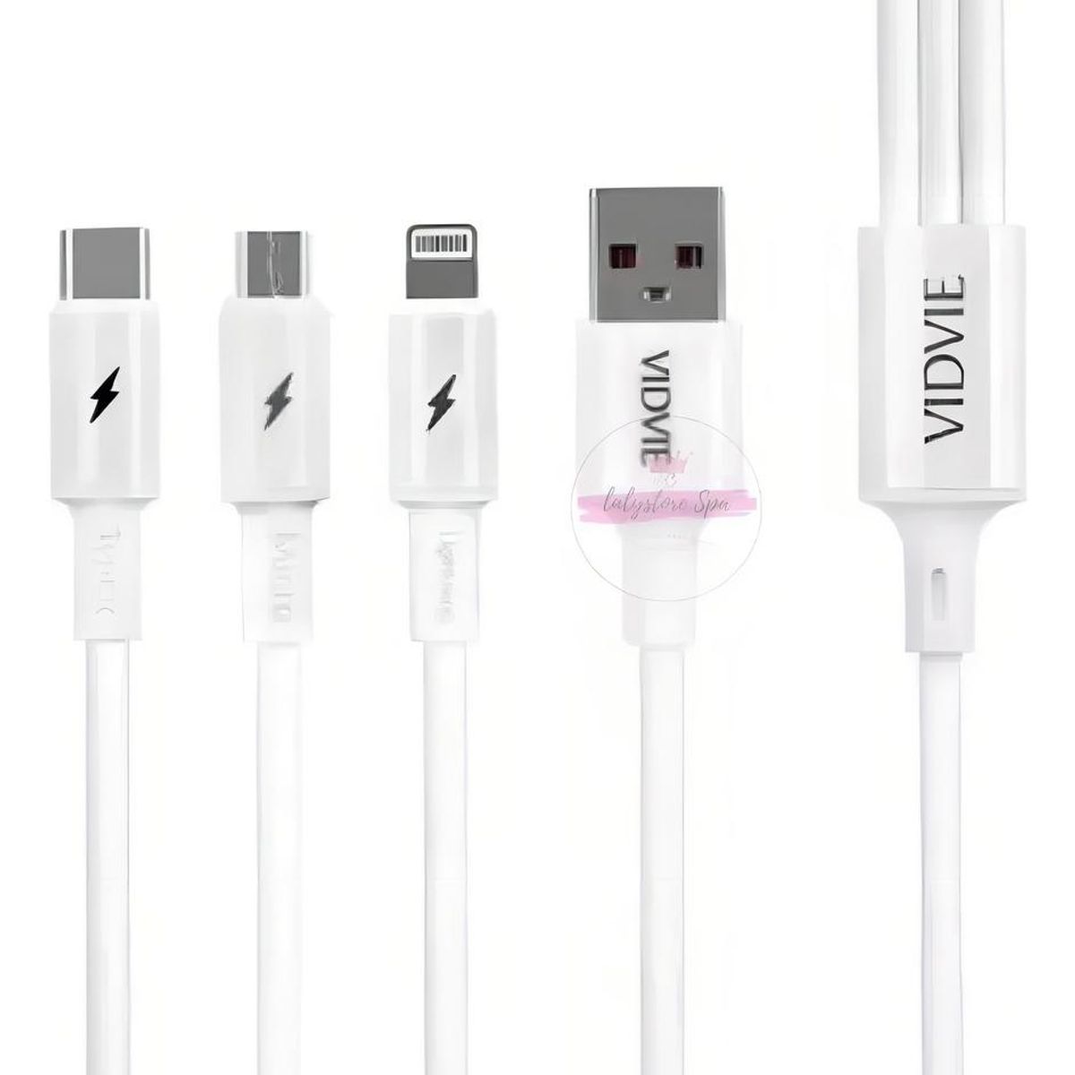 GENERICO - Cable 3 en 1 para carga rápida USB micro USB y tipo C