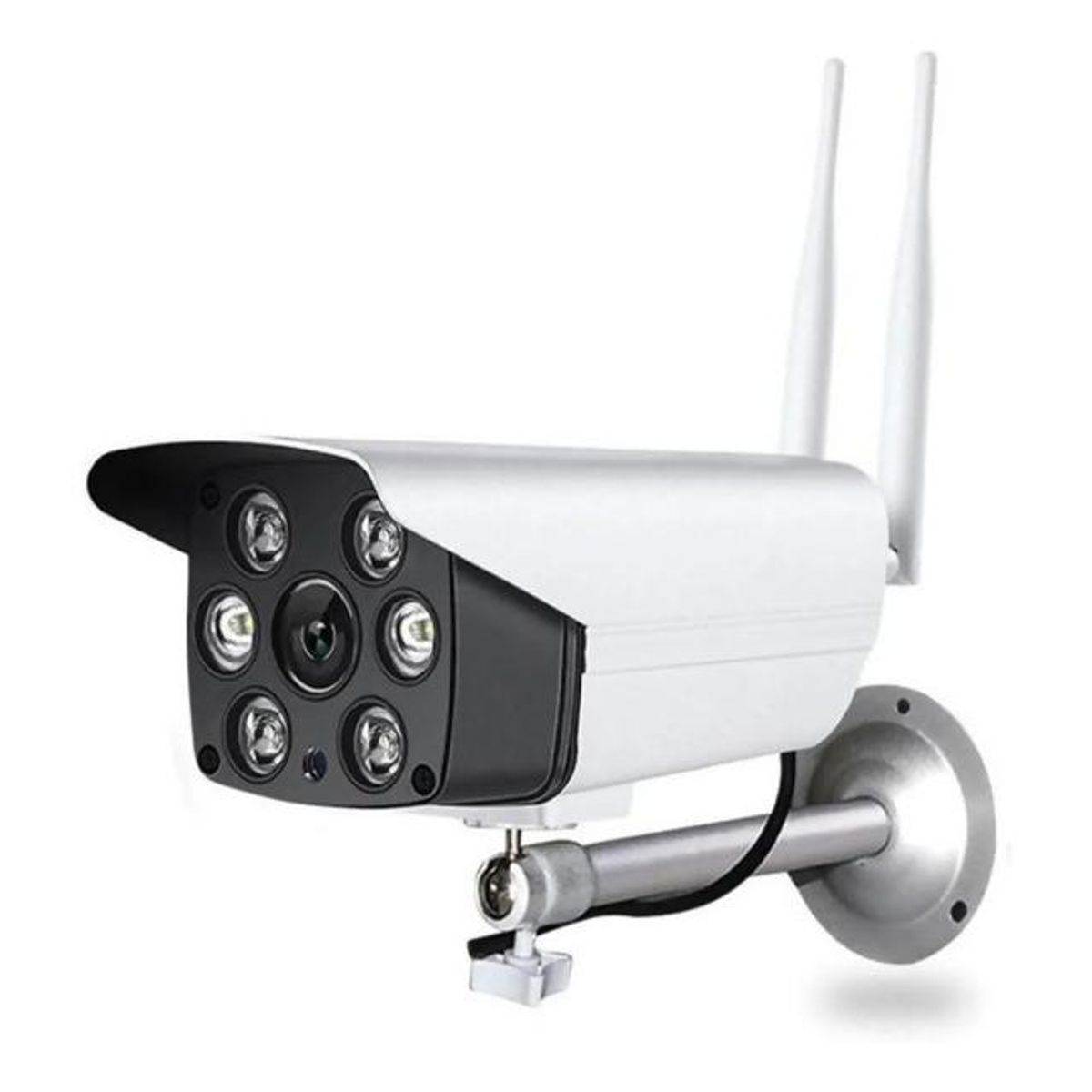 GENERICO - Cámara IP Inalámbrica Exterior 1080P con Soporte y Visión Nocturna