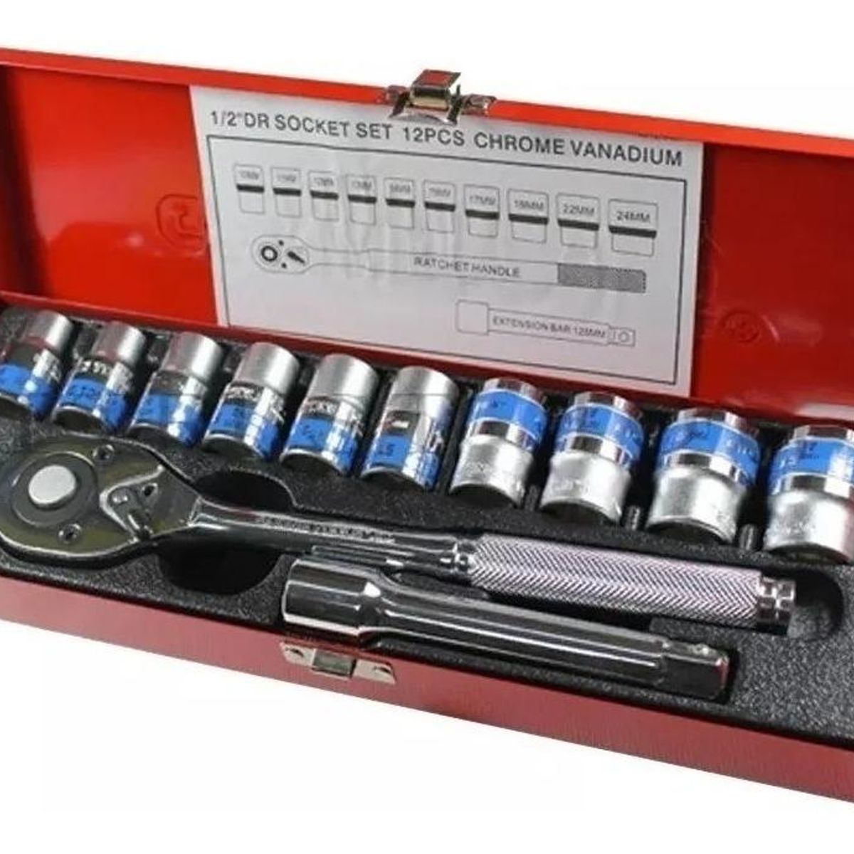 GENERICO - Juego de Dados Chicharra de 12 Piezas para Mecánica