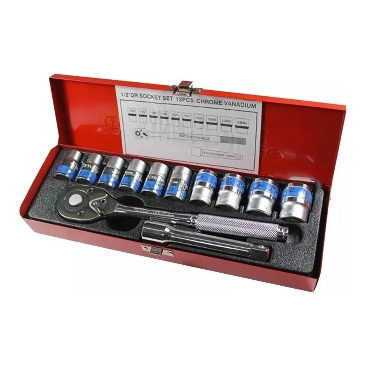 GENERICO - Juego de Dados Chicharra de 12 Piezas para Mecánica