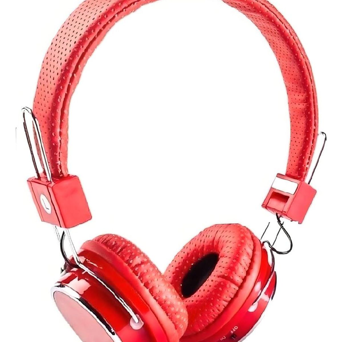 GENERICO - Auriculares Bluetooth con MP3 y FM Color Rojo