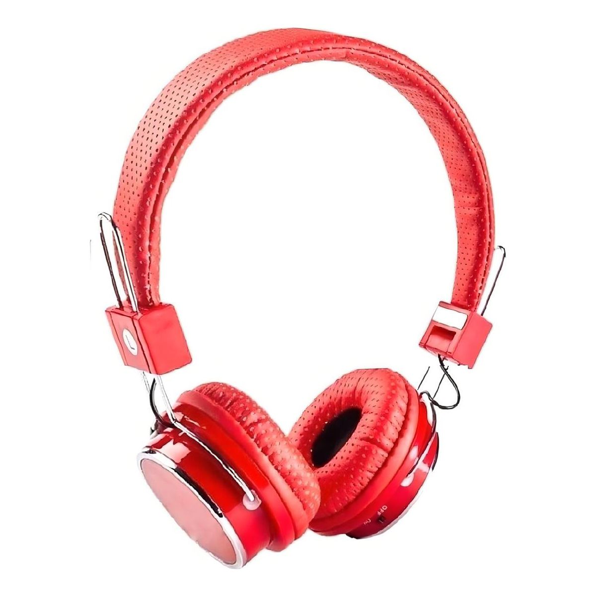 GENERICO - Auriculares Bluetooth con MP3 y FM Color Rojo