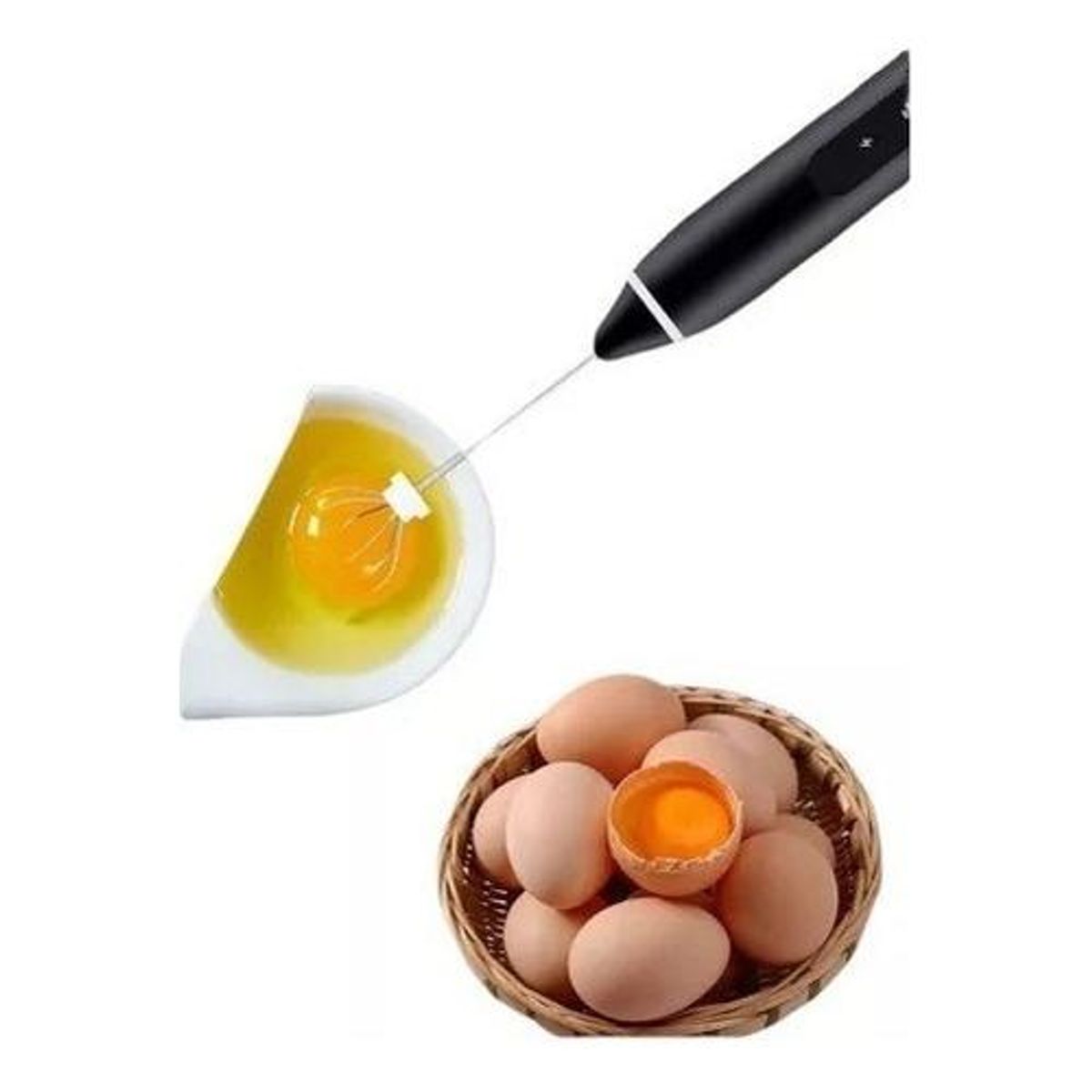 GENERICO - Mini Batidor Eléctrico Recargable para Café y Espuma de Leche