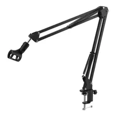 GENERICO - Soporte de Micrófono Ajustable Plegable Color Negro