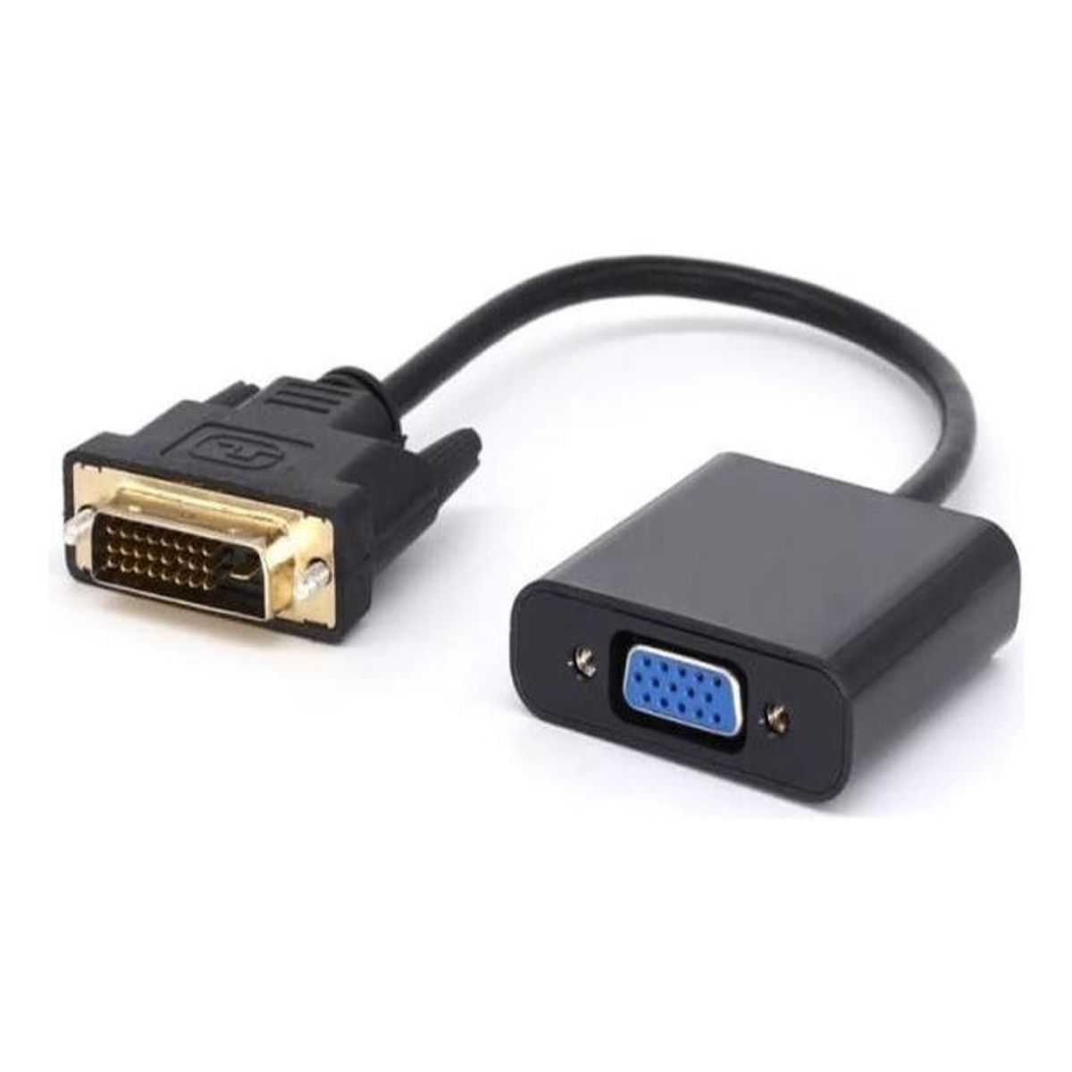 GENERICO - Adaptador DVI-D 24+1 a VGA 1080p 20 cm