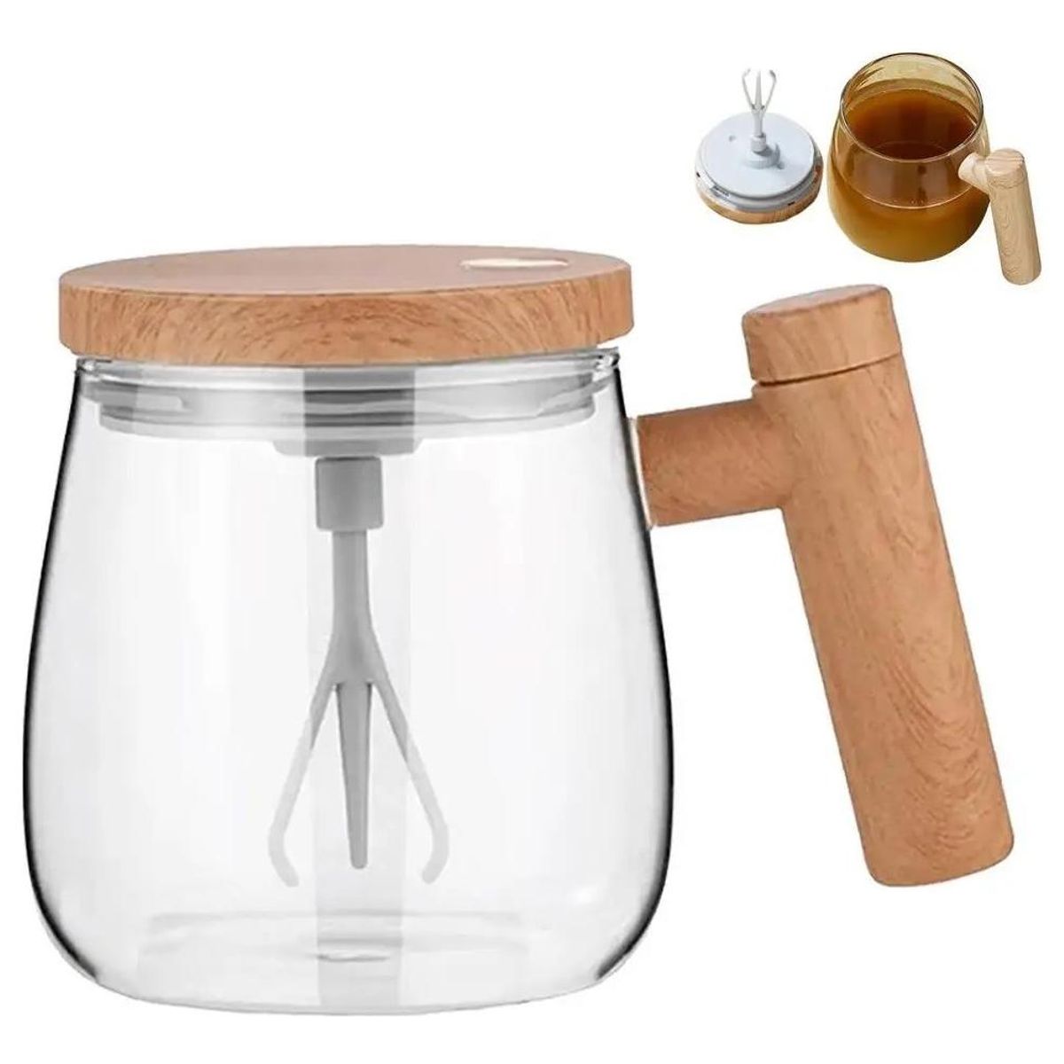 GENERICO - Taza Eléctrica con Mezclador Automático 400ml para Bebidas