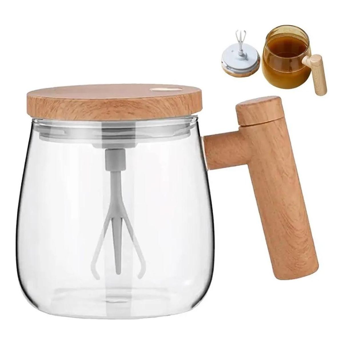 GENERICO - Taza Eléctrica con Mezclador Automático 400ml para Bebidas