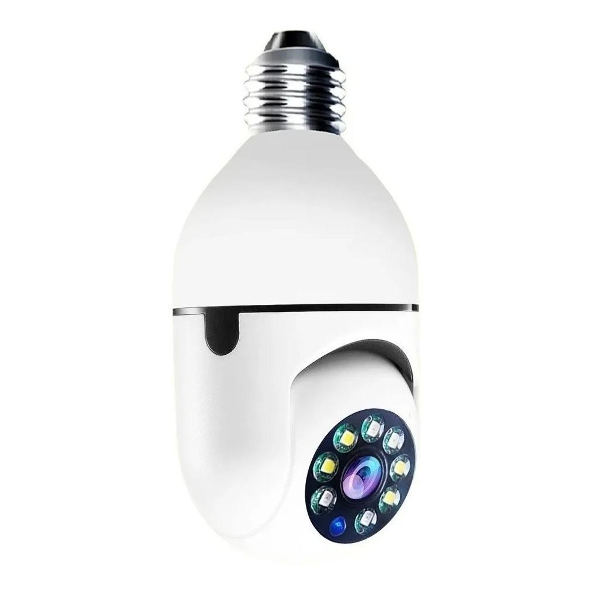 GENERICO - Cámara IP Ampolleta Panorámica WiFi con Visión Nocturna